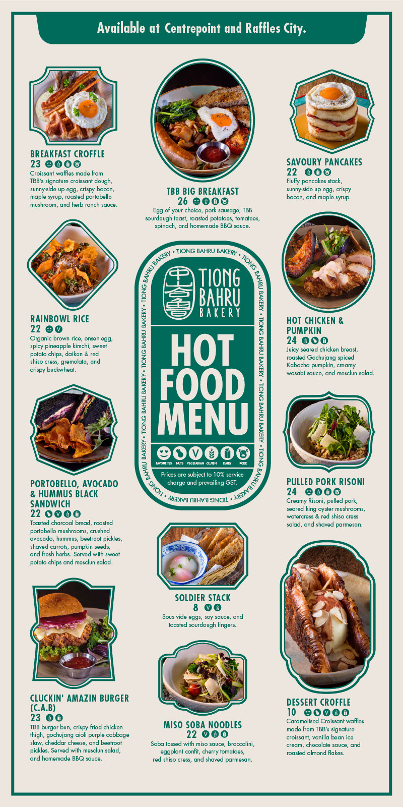 Tiong Bahru Bakery Takeaway Menu Page 2